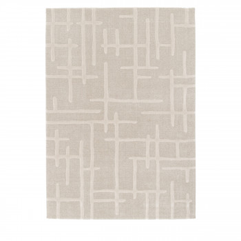 Plano - Tapis contemporain beige