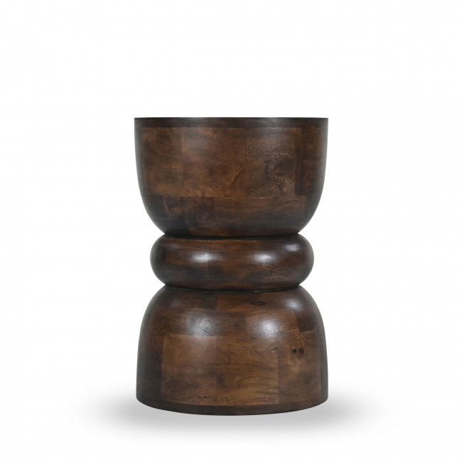 Pulau - Table d'appoint en bois massif ø33,5cm