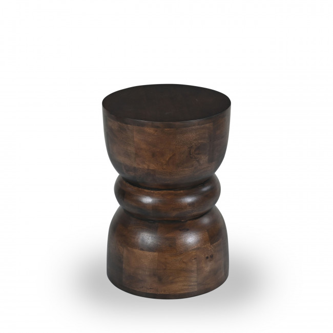 Pulau - Table d'appoint en bois massif ø33,5cm