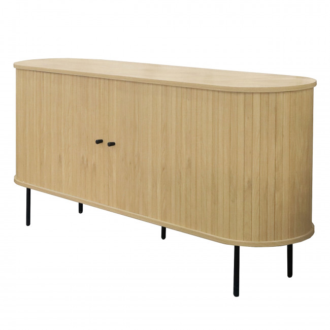 Lucie - Buffet aux portes coulissantes en bois et métal L160cm