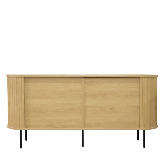 Lucie - Buffet aux portes coulissantes en bois et métal L160cm