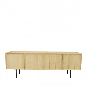 Lines - Meuble TV 4 portes en bois L160cm