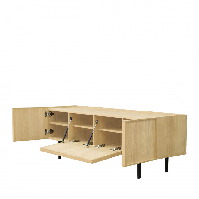 Lines - Meuble TV 4 portes en bois L160cm