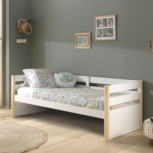 Tourco - Lit enfant banquette en bois 90x200cm