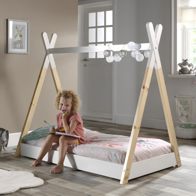 Dayi - Lit enfant cabane en bois 70x140cm