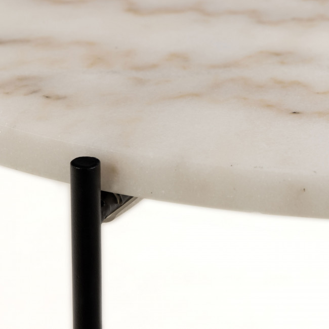 Tangara - Table d'appoint ronde en marbre ø52cm