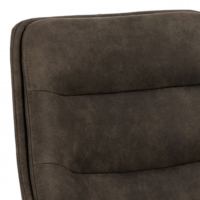 Antriade - Lot de 2 tabourets de bar réglables en tissu et métal H65-86cm