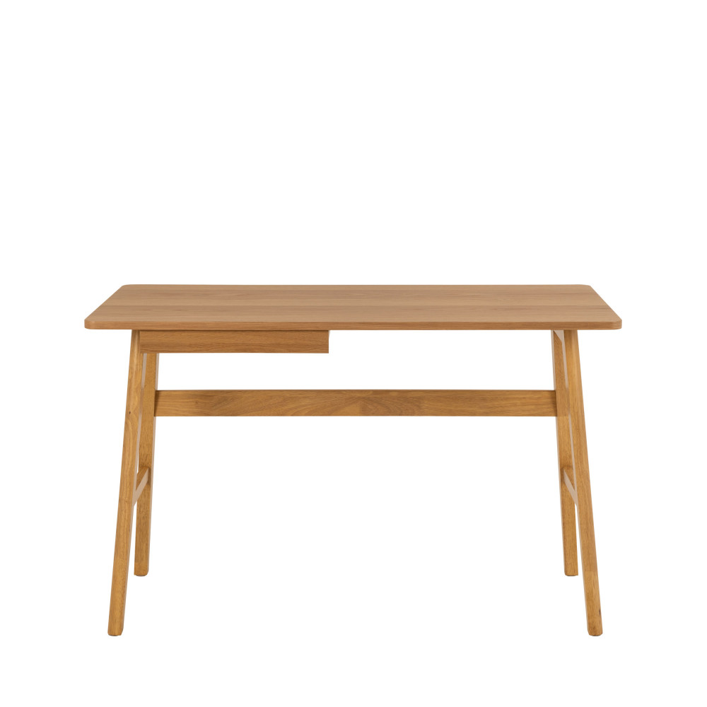 tinamou - bureau en bois avec tiroir l120cm - couleur - bois clair