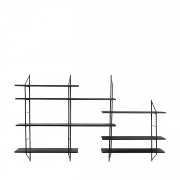 Tocro - Etagère murale en bois et métal L196cm