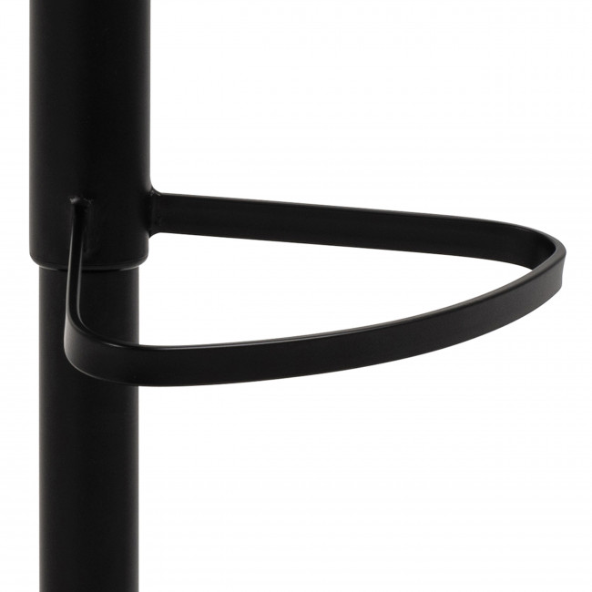 Colobura - Tabouret de bar en tissu et métal H55-80cm