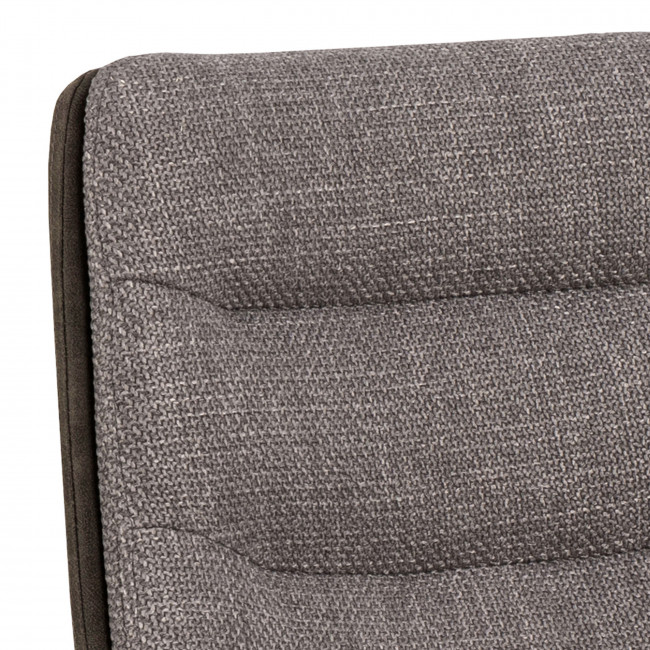 Antriade - Lot de 2 tabourets de bar réglables en tissu et métal H65-86cm