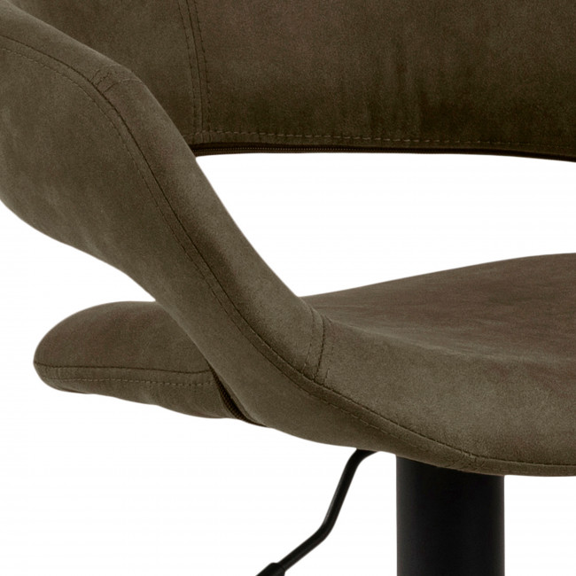 Cabezon - Lot de 2 tabourets de bar en tissu et métal H59cm