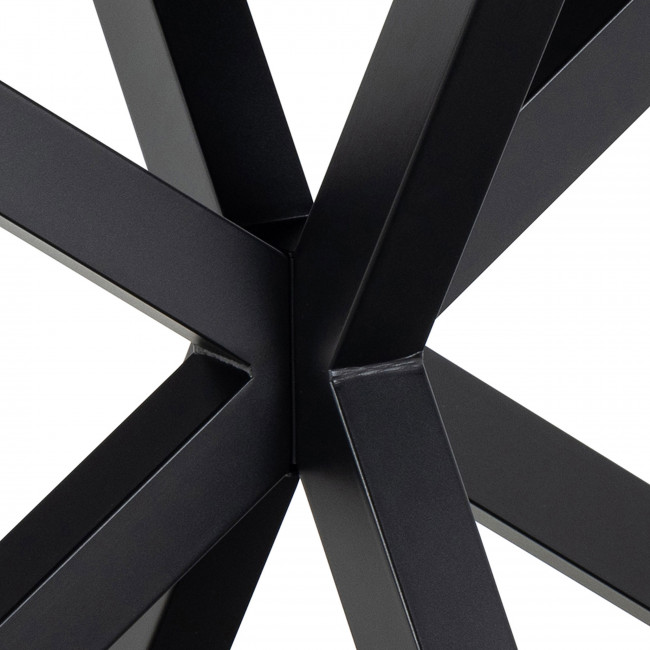 Eurema - Table à manger 6 places en céramique et métal