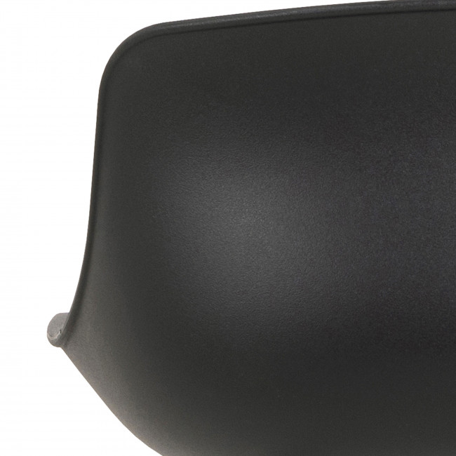 Uranie - Lot de 2 tabourets de bar en simili et métal H66 cm