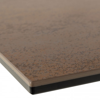Eurame - Table à manger 8 places en céramique et métal