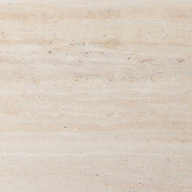 Equicola - Table d'appoint ovale en effet travertin