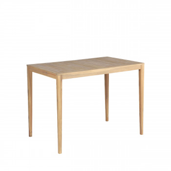 Lexia - Table de bar de jardin en bois d'acacia H105cm