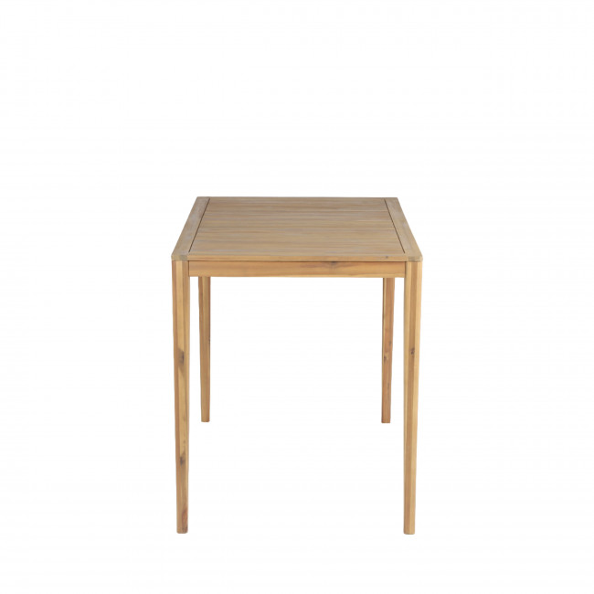 Lexia - Table de bar de jardin en bois d'acacia H105cm