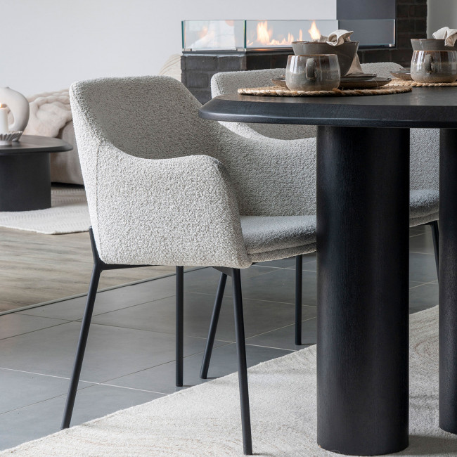 Tirano - Table à manger ovale en bois 220x100cm