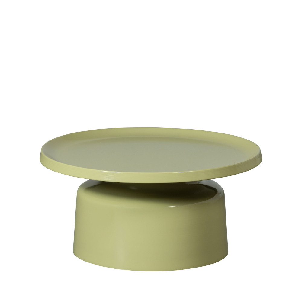 duuk - table basse ronde en métal ø74cm - couleur - vert