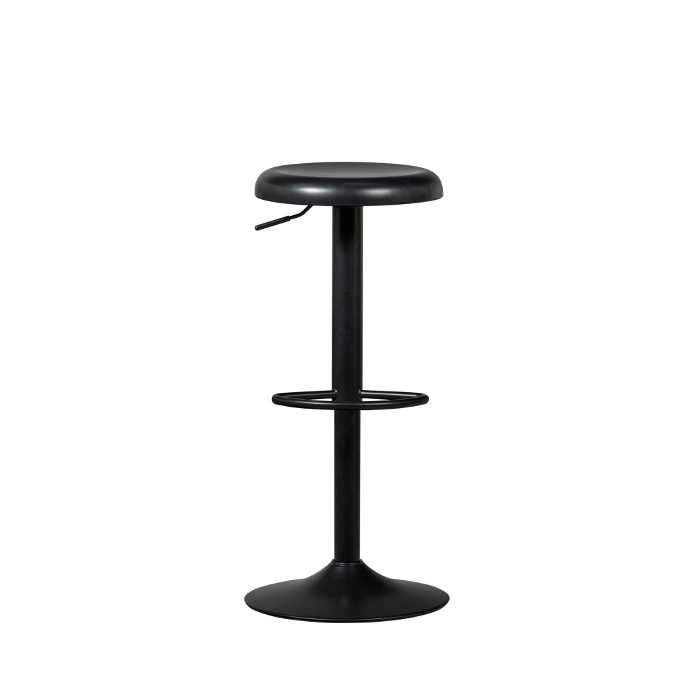 isaac - tabouret de bar en métal h81cm - couleur - noir