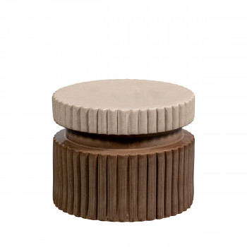 Geer - Table d'appoint ronde en céramique ø48cm