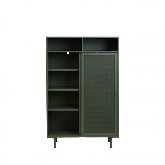 Kiso - Vaisselier 2 portes, 2 niches en métal H140cm