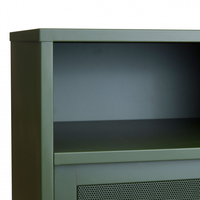 Kiso - Vaisselier 2 portes, 2 niches en métal H140cm