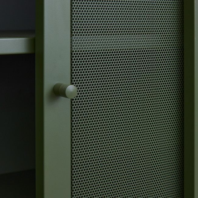 Kiso - Vaisselier 2 portes, 2 niches en métal H140cm