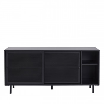 Kiso - Buffet 2 portes, 2 niches en métal L160cm