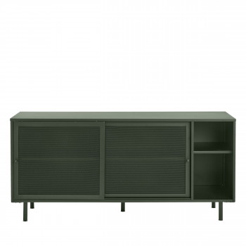 Kiso - Buffet 2 portes, 2 niches en métal L160cm