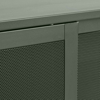 Kiso - Buffet 2 portes, 2 niches en métal L160cm