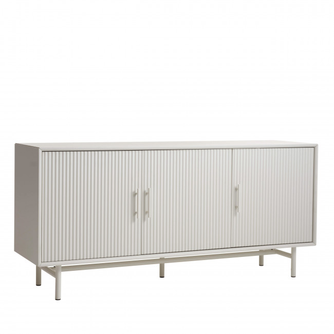 Jura - Buffet 3 portes en bois et métal L160cm