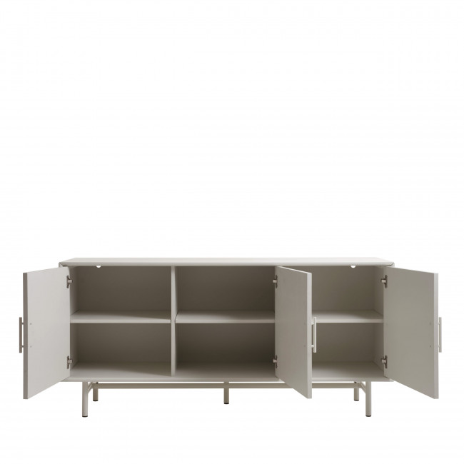 Jura - Buffet 3 portes en bois et métal L160cm