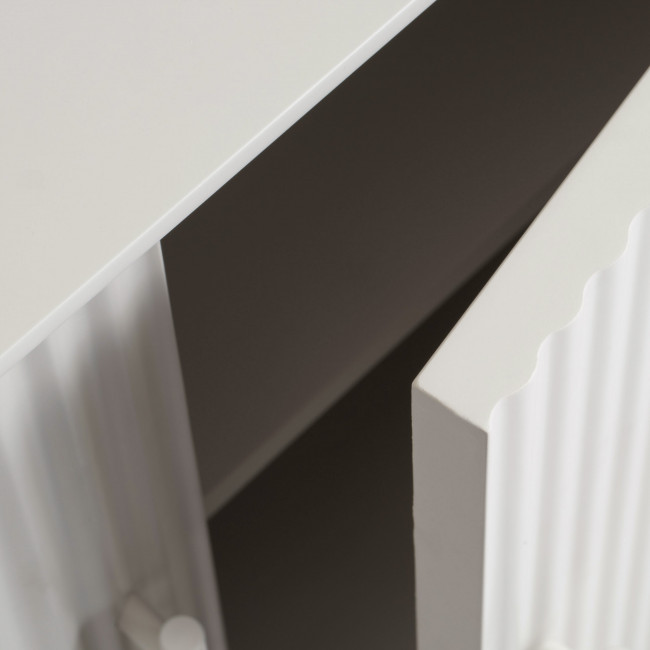 Jura - Buffet 3 portes en bois et métal L160cm