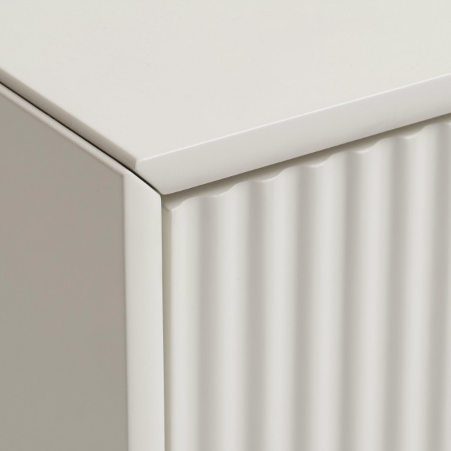 Jura - Meuble TV 2 portes 1 tiroir en bois et métal L140cm