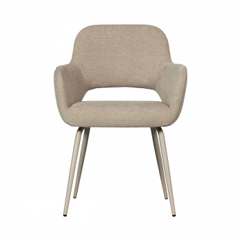 Jenny - Lot de 2 fauteuils de table en tissu