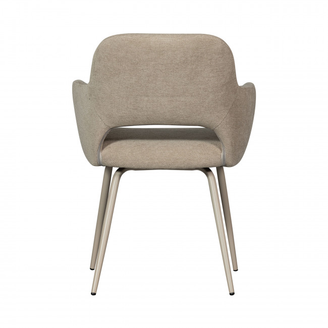 Jenny - Lot de 2 fauteuils de table en tissu