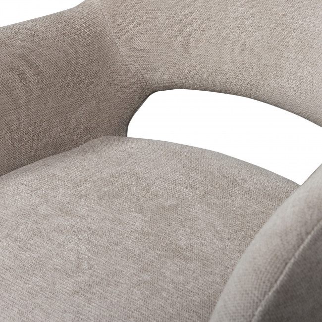 Jenny - Lot de 2 fauteuils de table en tissu