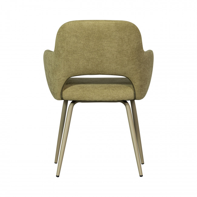 Jenny - Lot de 2 fauteuils de table en tissu