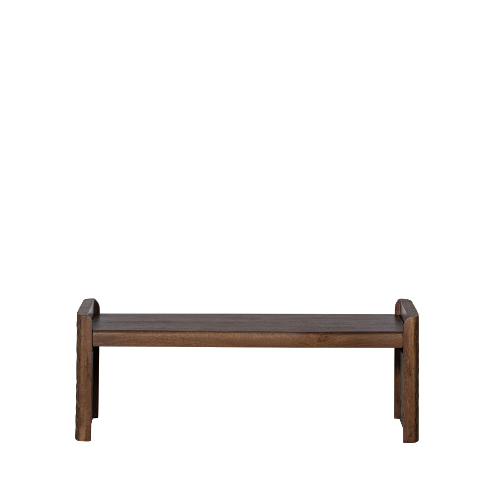 prop - banc en bois l120cm - couleur - bois foncé