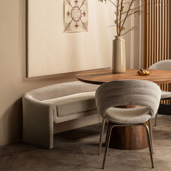 Zone - Banc en tissu L160cm