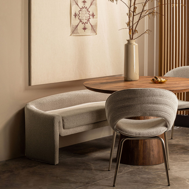 Zone - Banc en tissu L160cm