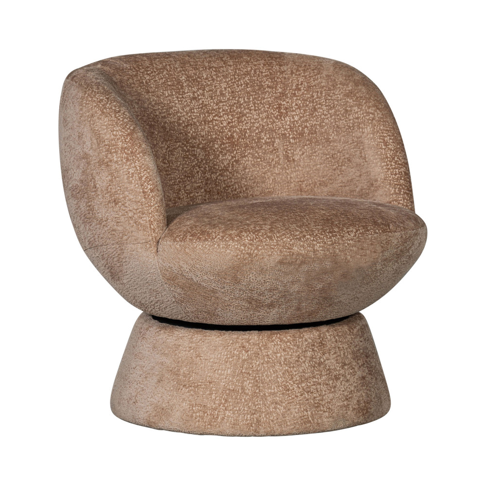 shuffle - fauteuil pivotant en tissu - couleur - beige