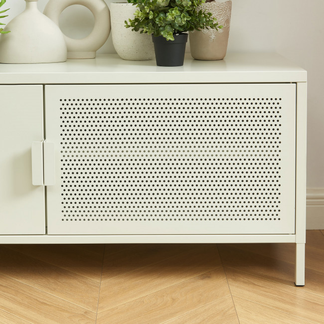 Nino - Meuble TV 2 portes en métal PANTONE L120cm