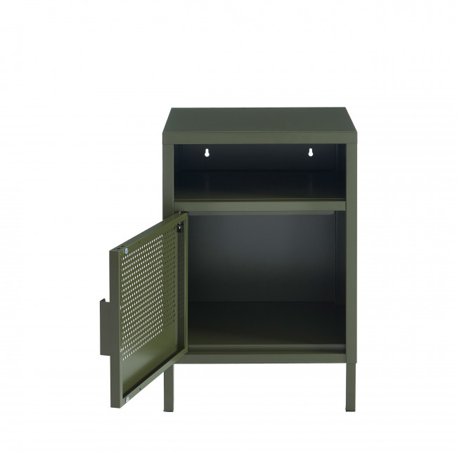 Nino - Table de chevet 1 porte en métal PANTONE