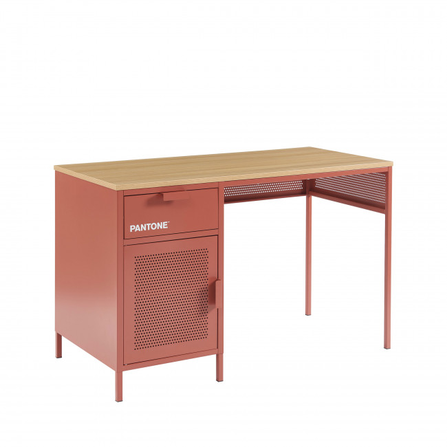 Nino - Bureau 1 porte 1 tiroir en métal PANTONE L120cm