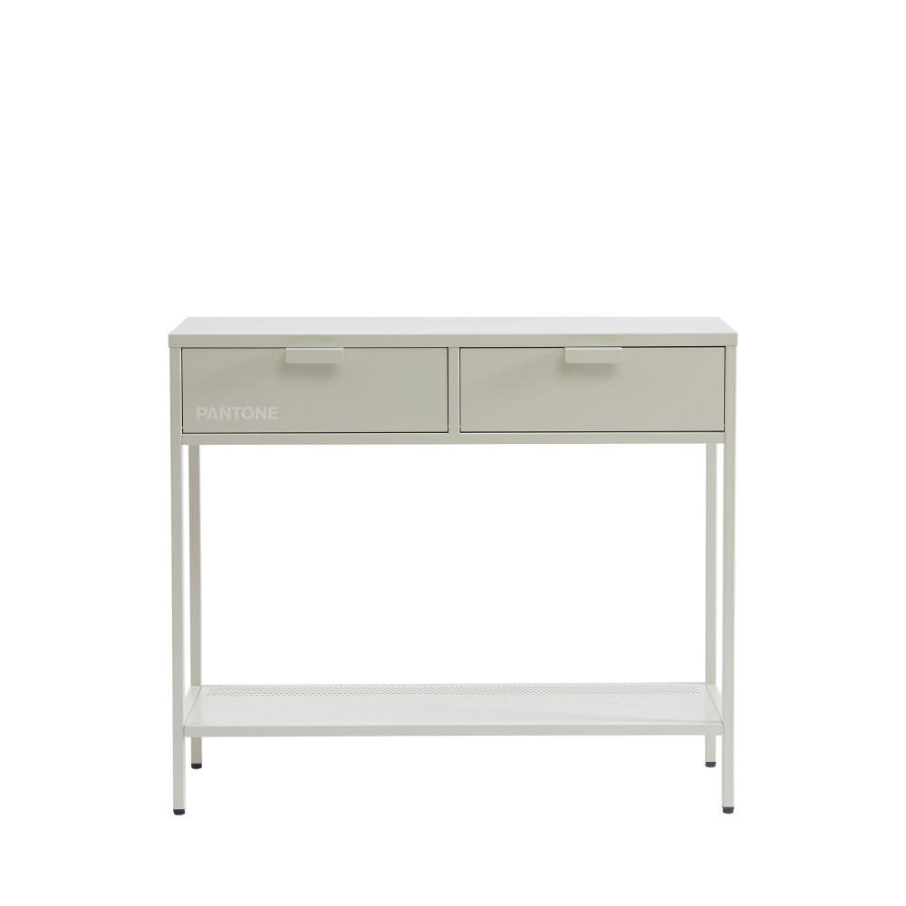 Console 2 tiroirs en métal PANTONE L100cm - NINO | Drawer