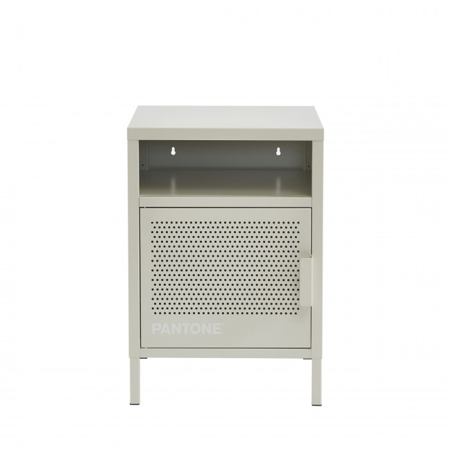 Nino - Table de chevet 1 porte en métal PANTONE