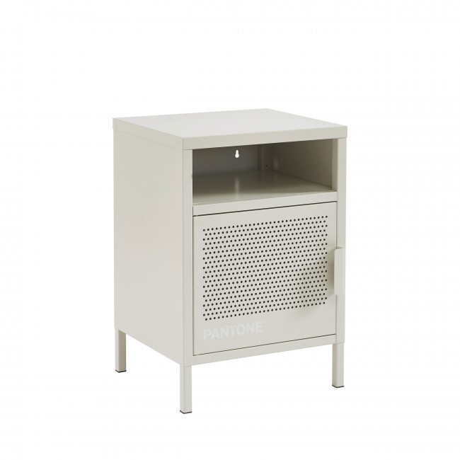 Nino - Table de chevet 1 porte en métal PANTONE